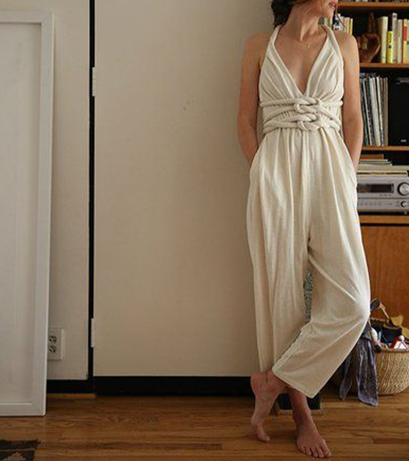 Stylish Traveling Halterneck Jumpsuit