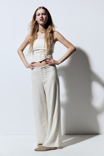 Jean slim effiloché