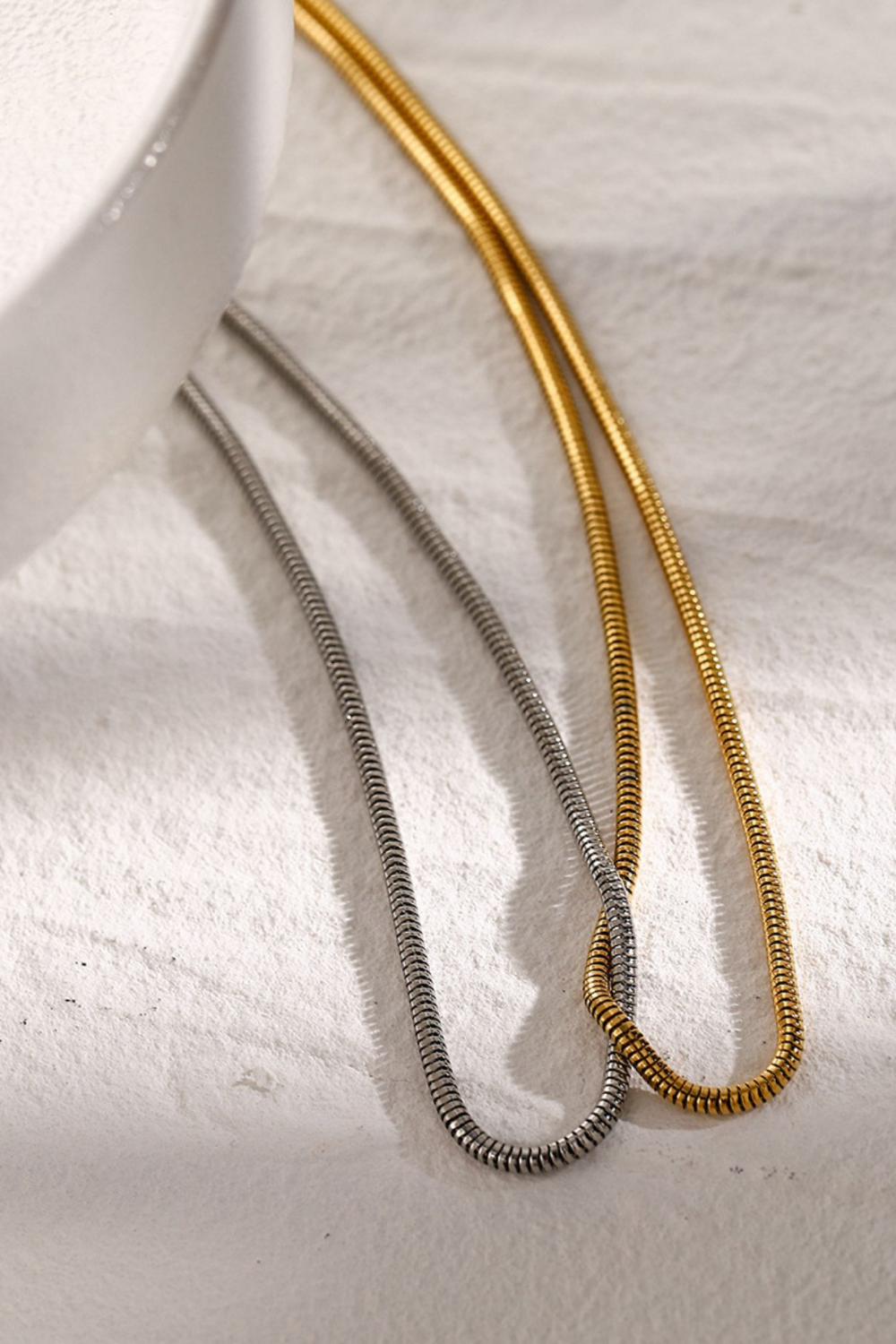 18K Gold-Plated Stainless Steel Two-Tone Necklace