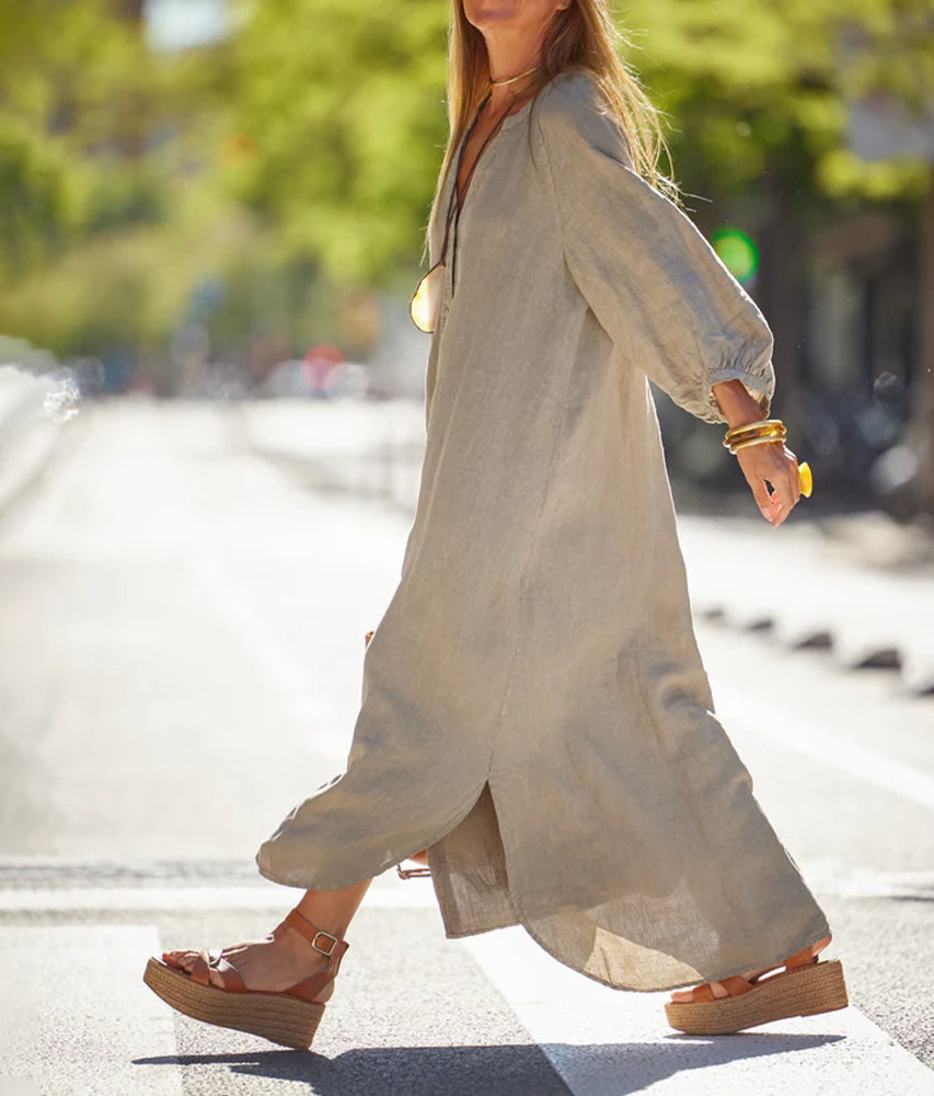 Casual Linen Loose Dress