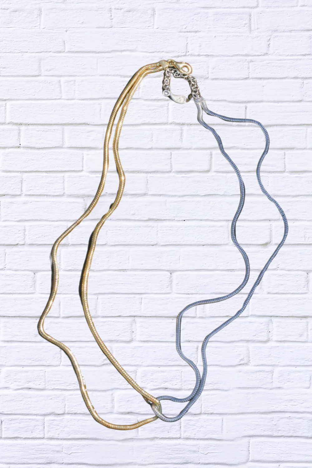 18K Gold-Plated Stainless Steel Two-Tone Necklace