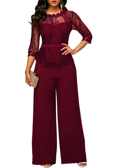Formal Sexy Lace Jumpsuit