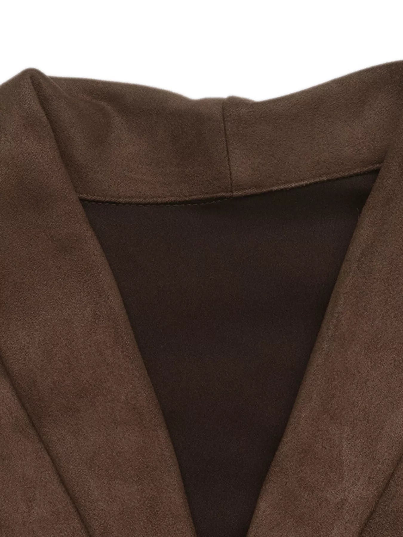 Button-Front Long Sleeve Blazer Dress