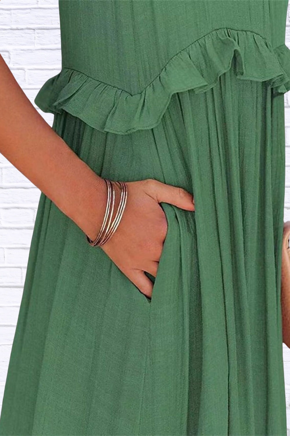 Ruffled Sleeveless Maxi Dress | Flowy & Feminine