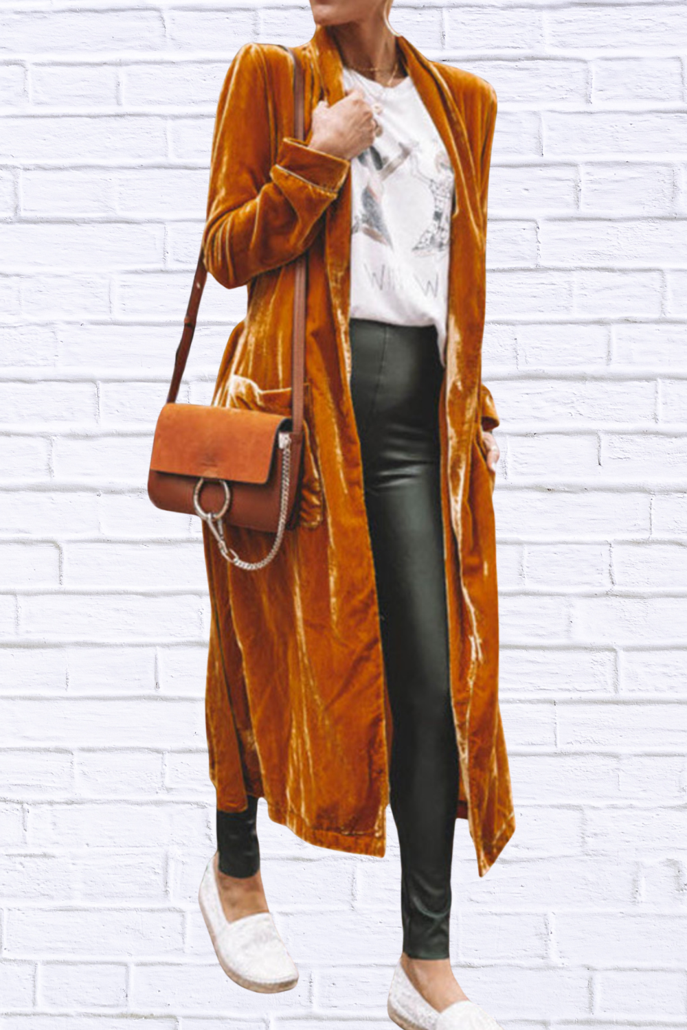 Open Front Long Sleeve Longline Cardigan