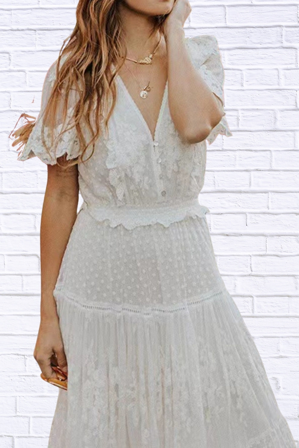 Plus Size Lace Boho Maxi Dress | Flowy & Elegant