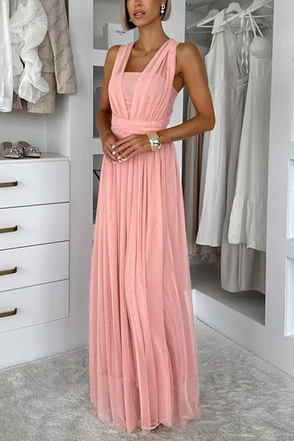 High Rise Versatile Tulle Maxi Dress