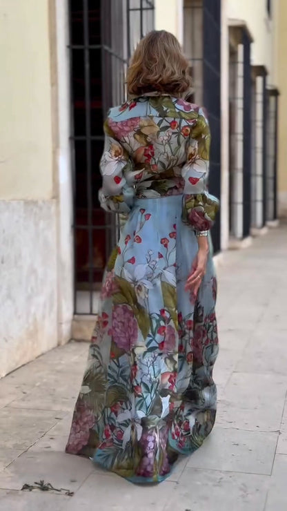 Ensemble élégant deux pièces chemise et jupe