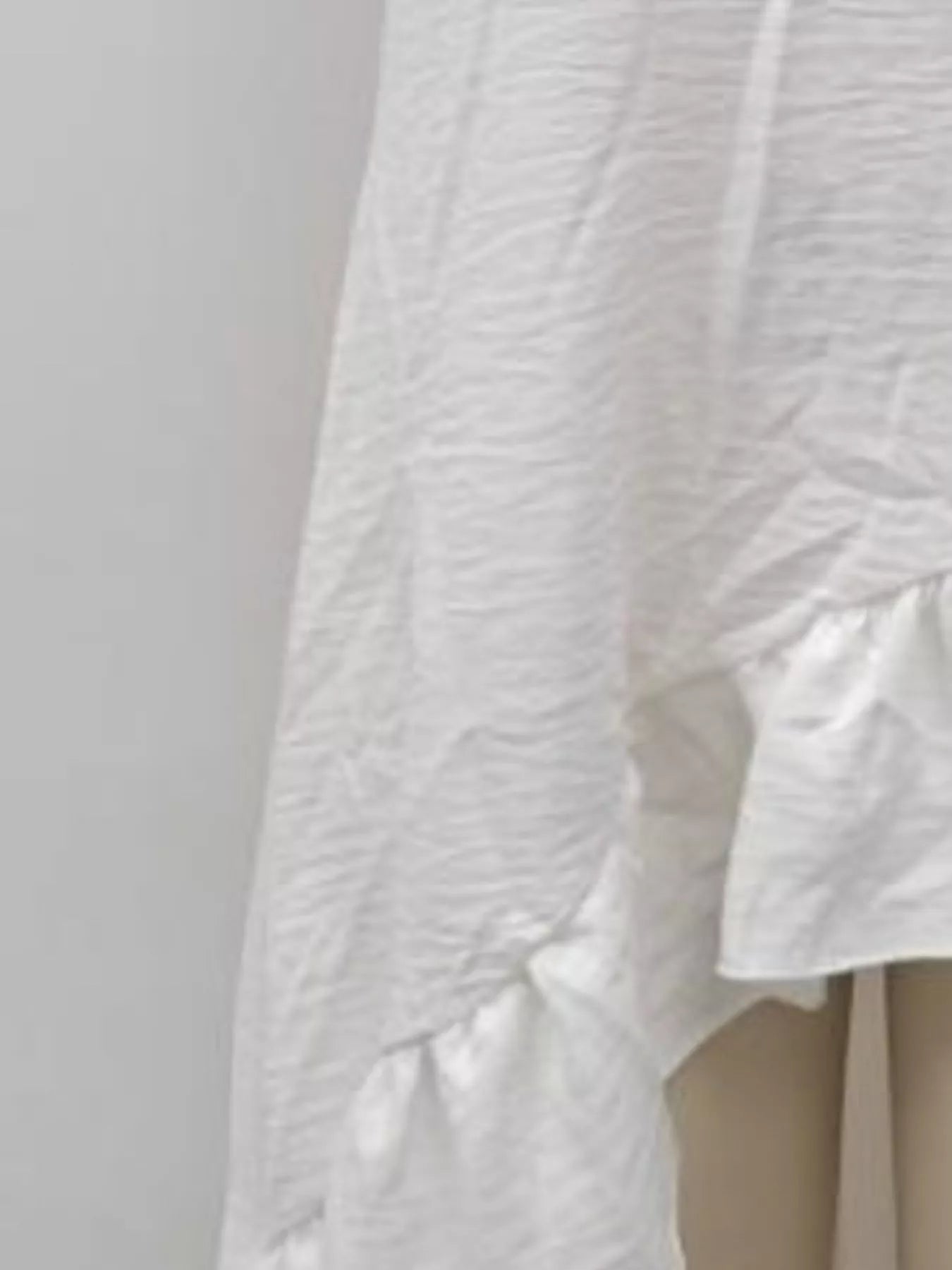 Full Size Ruffled Asymmetrical Hem V-Neck Sleeveless Dress Plus Size