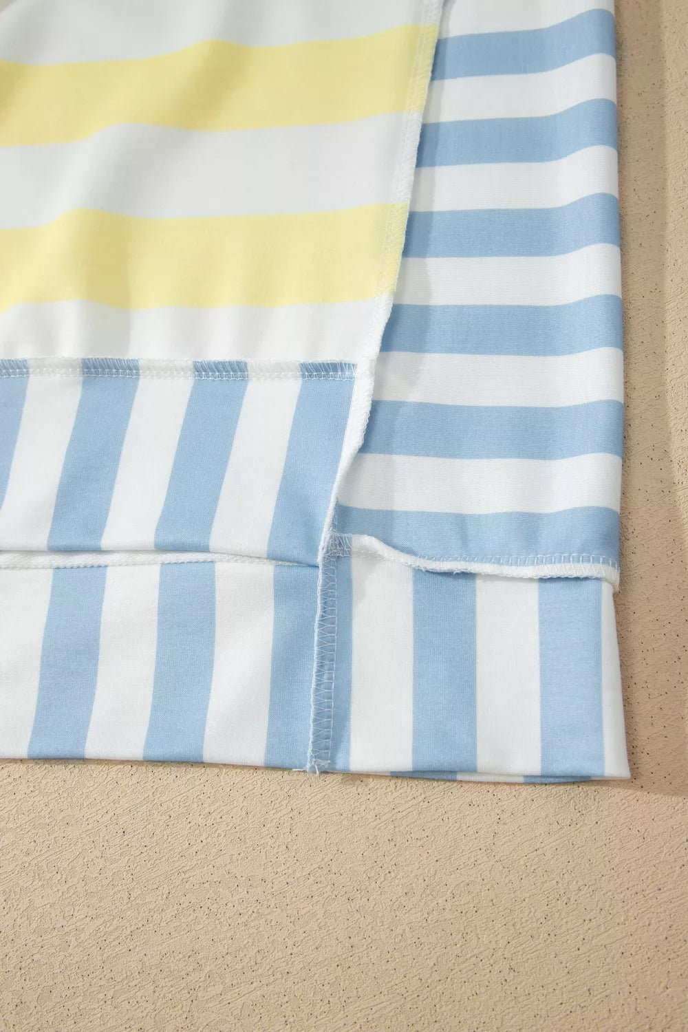 Striped Casual Half Sleeve Top