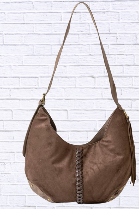Fame Braided Detail Hobo Shoulder Bag