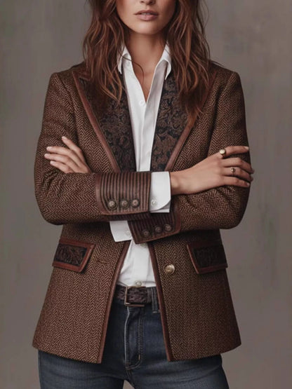 Lapel Collar Slim Fit Blazer | Plus Size