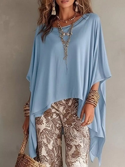Oversized Batwing Sleeve Flowy Top for Women | Plus Size Boutique Top