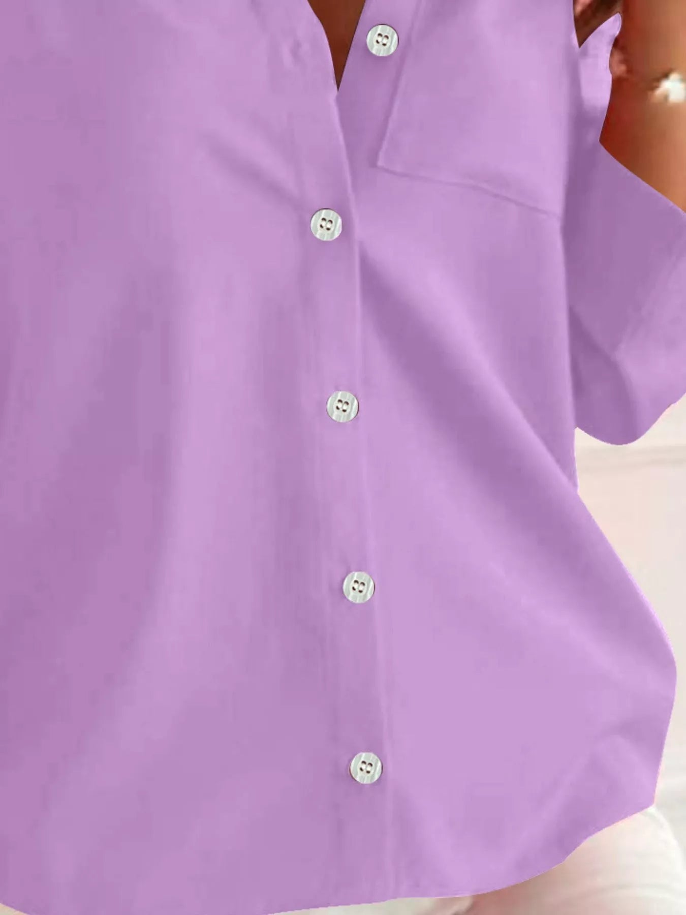 Button-Down Roll-Up Sleeve Shirt