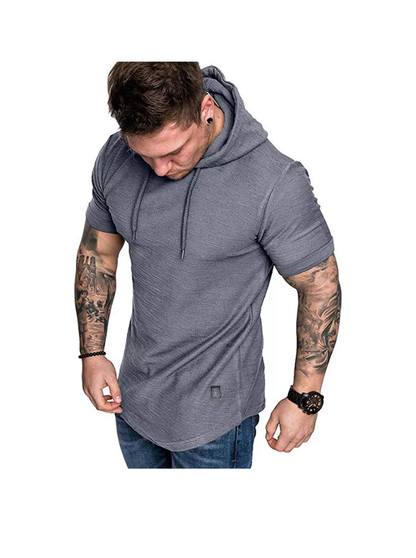 Strukturierte, einfarbige, hochwertige Pullover-Hoodies für Herren
