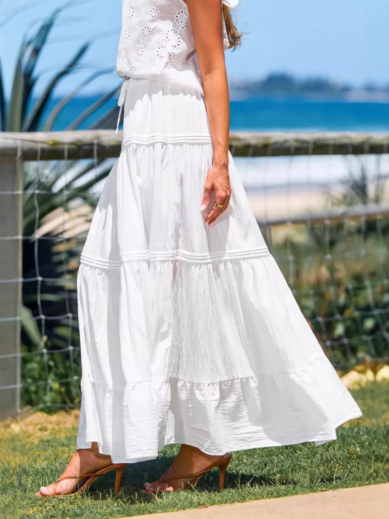 Flowy Tiered Maxi Skirt