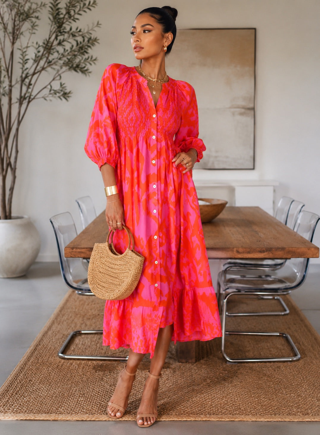 Women’s Orange Dress |Diva Usa