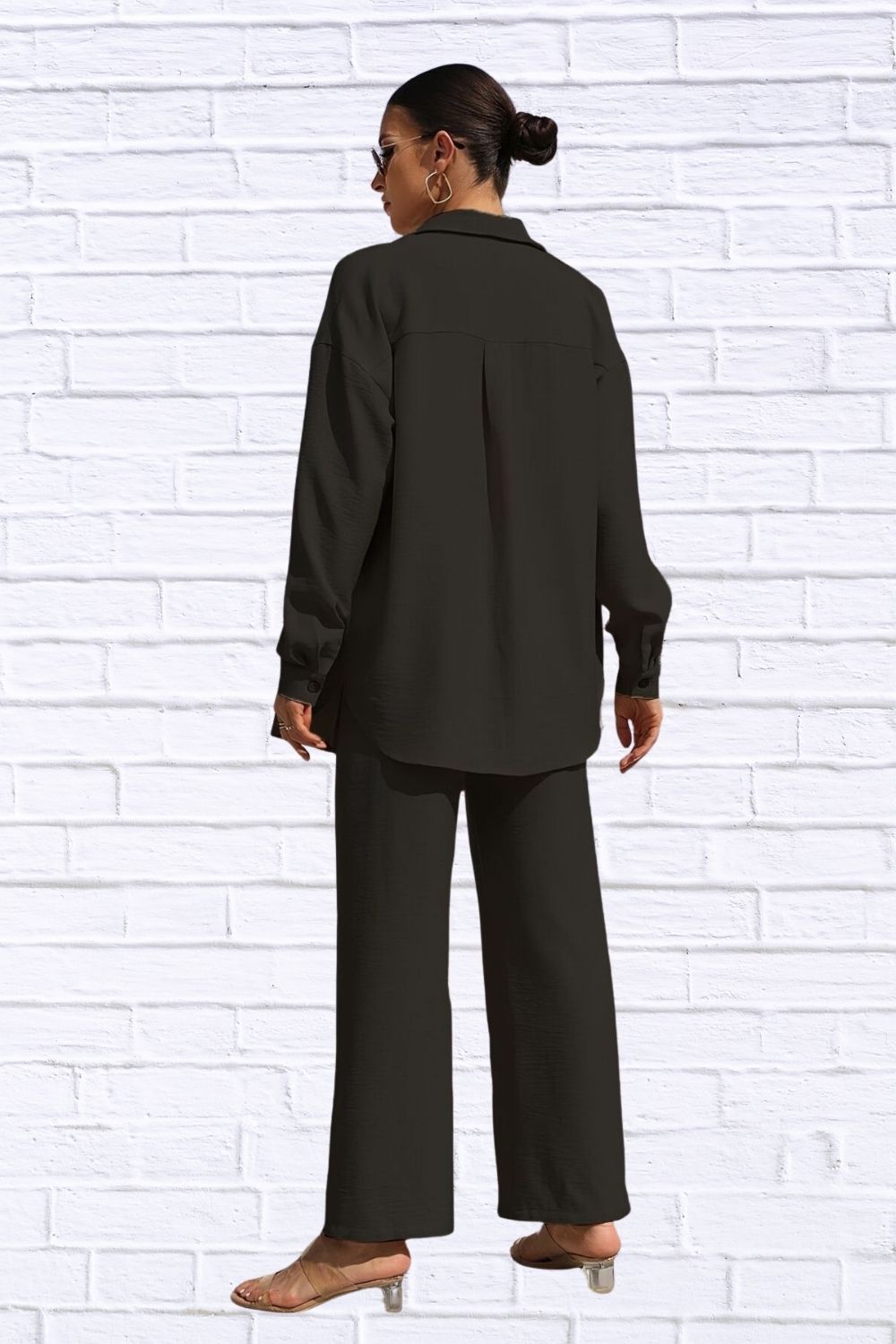 Button Up Shirt & Pants Set | Women’s Matching Outfit