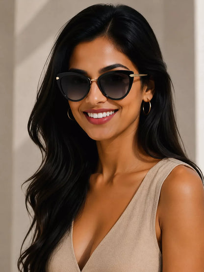 Chic Cat-Eye Gradient Sunglasses