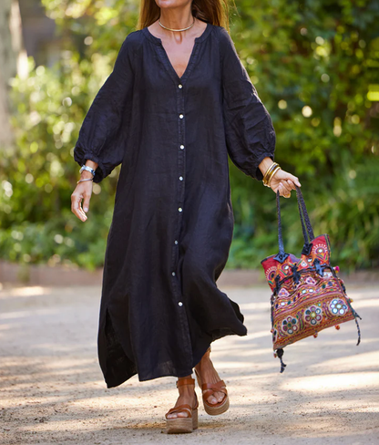 Casual Linen Loose Dress