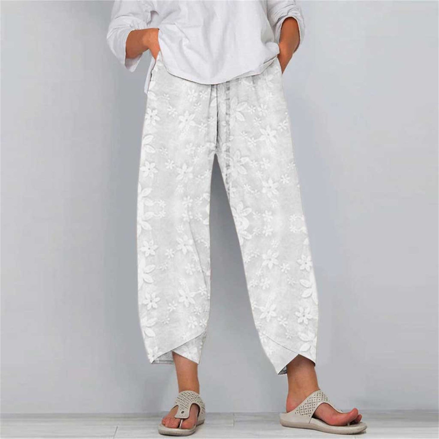 Casual Cotton and Linen Pants