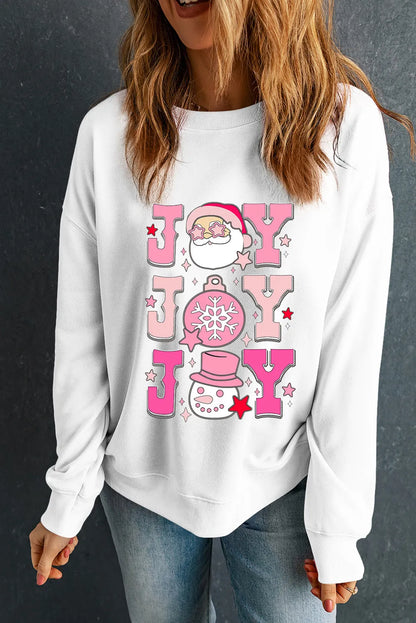 | Joy Round Neck Long Sleeve Sweatshirt