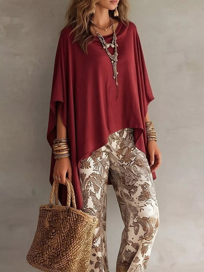 Oversized Batwing Sleeve Flowy Top for Women | Plus Size Boutique Top