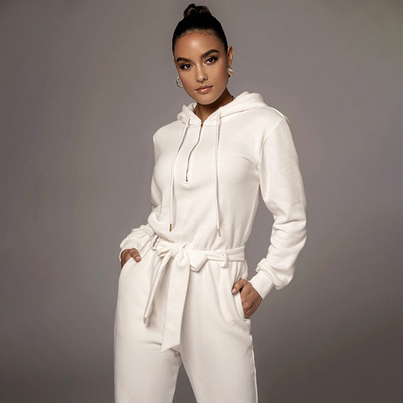 Urban Hooded Casual Women Jumpsuit