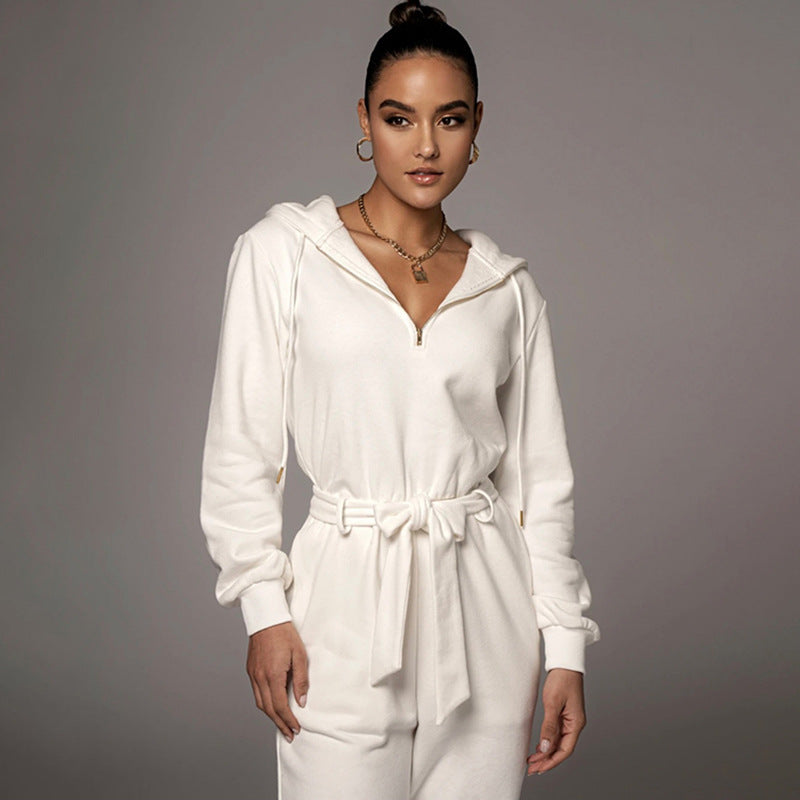 Urban Hooded Casual Women Jumpsuit