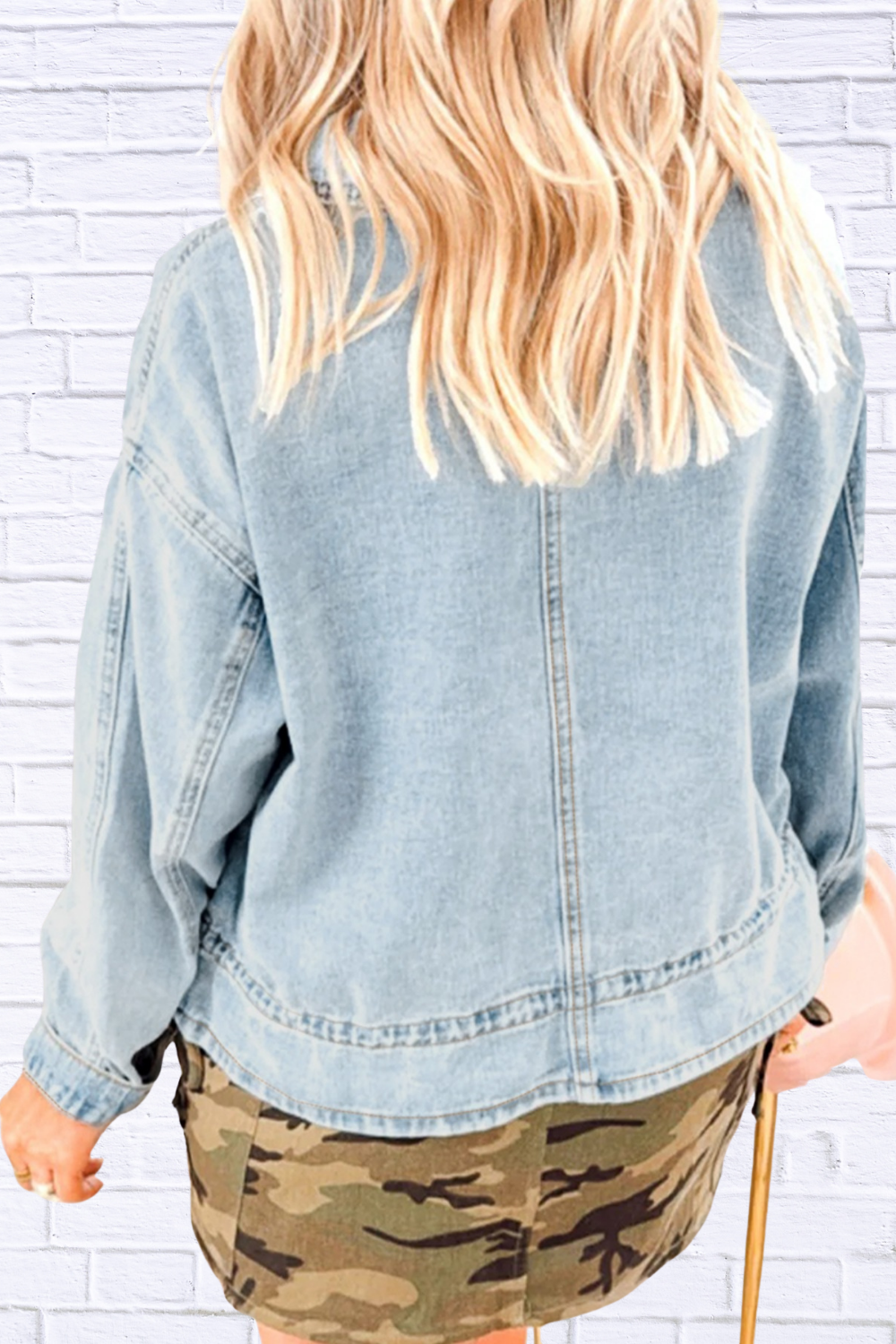 Wash Button Up Denim Jacket