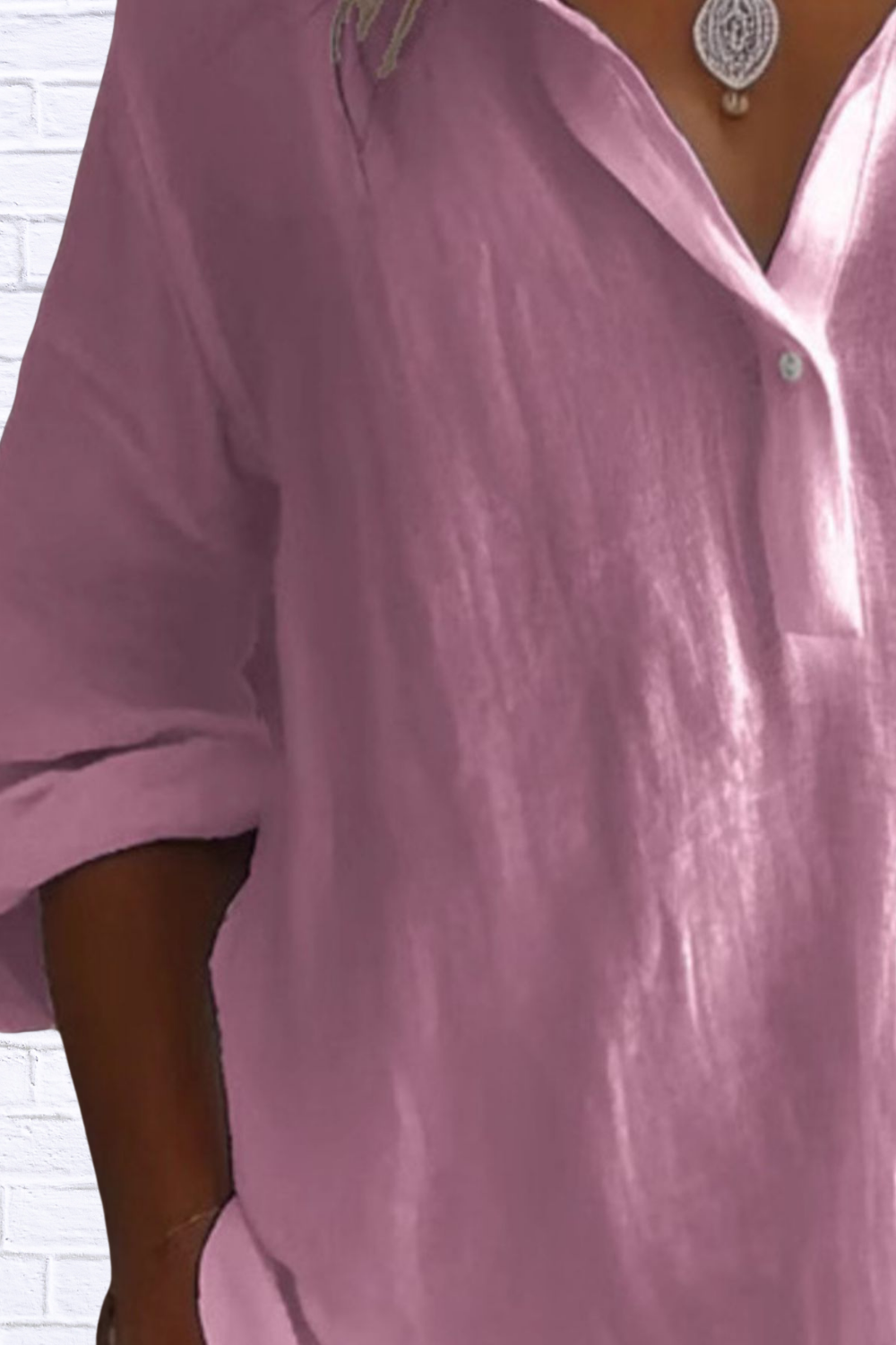 Collared Neck Long Sleeve Shirt