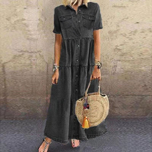 Denim Long Dress