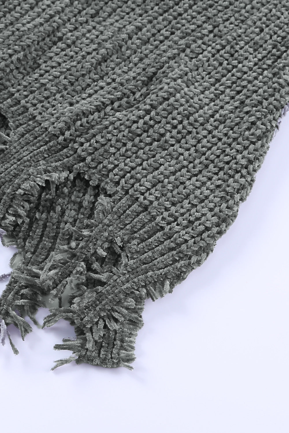 Blue Zone Planet | Distressed Round Neck Drop Shoulder Sweater