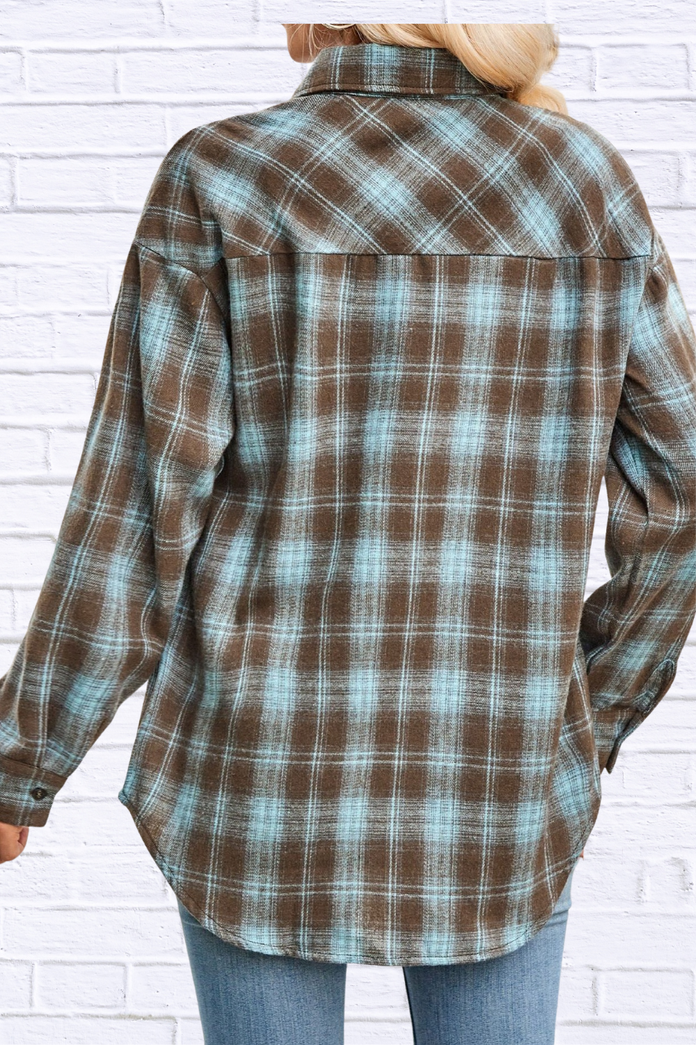 Plaid Button Up Long Sleeve Shirt
