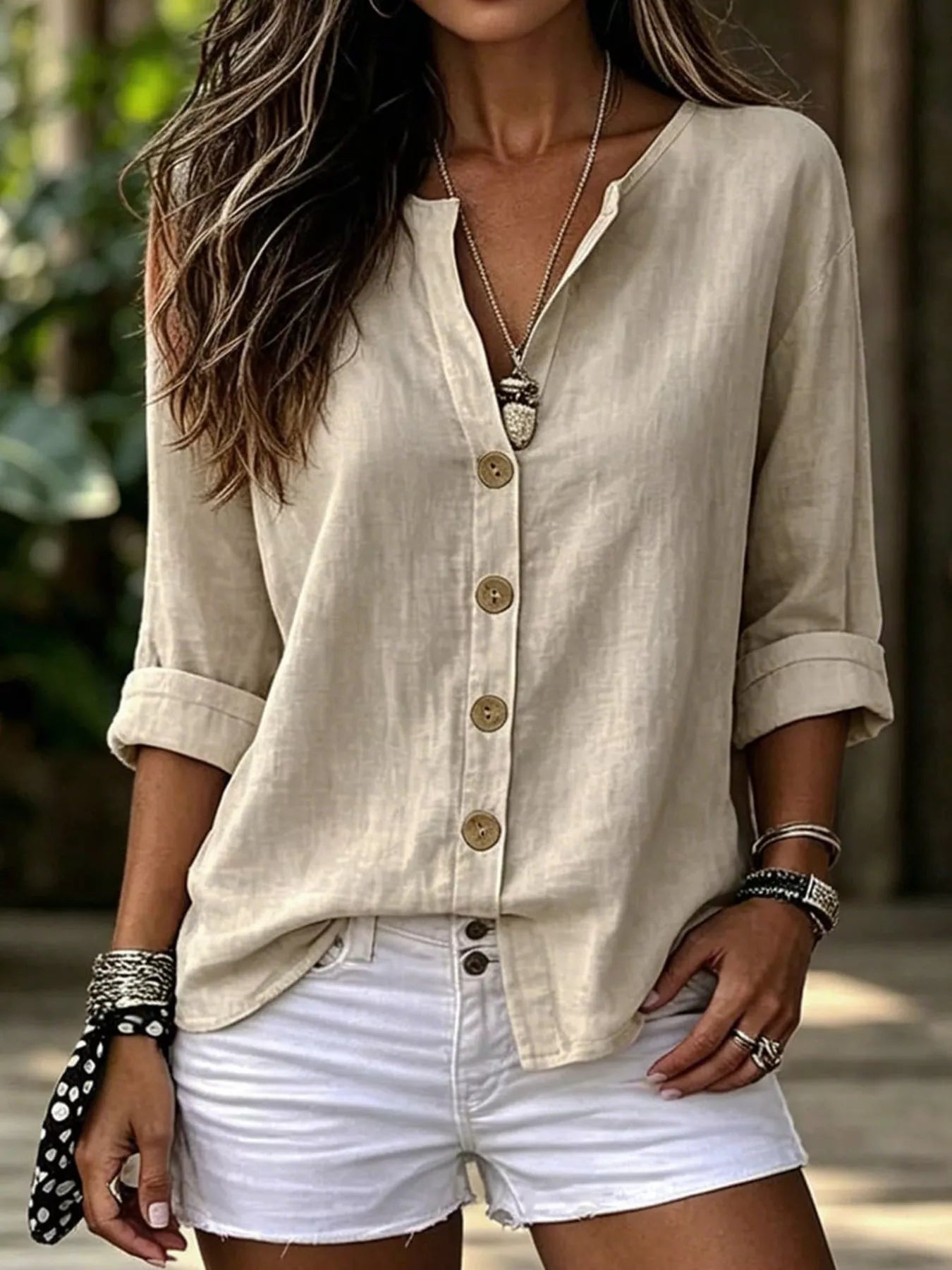 Button Up Long Sleeve Shirt | Timeless Women's Blouse