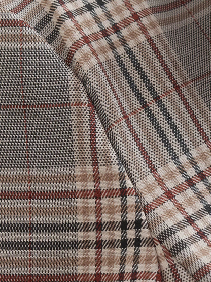 Plaid Short Blazer