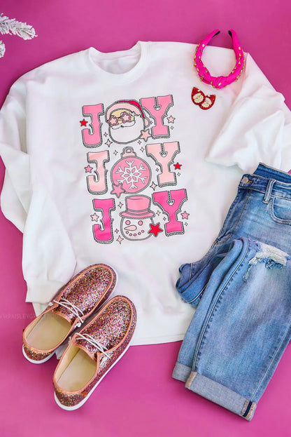 | Joy Round Neck Long Sleeve Sweatshirt