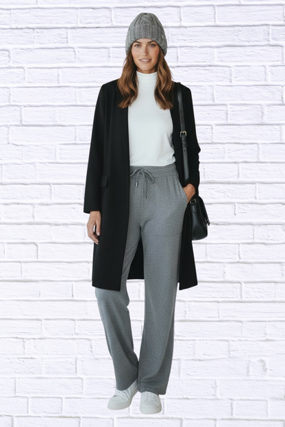 Soft Knit Drawstring Lounge Pants with Pockets – Women’s Relaxed Fit Comfort Wear