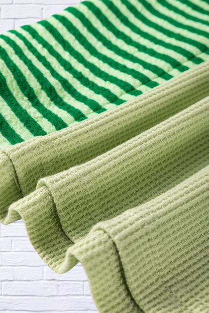 Striped Textured Half Sleeve T-Shirt