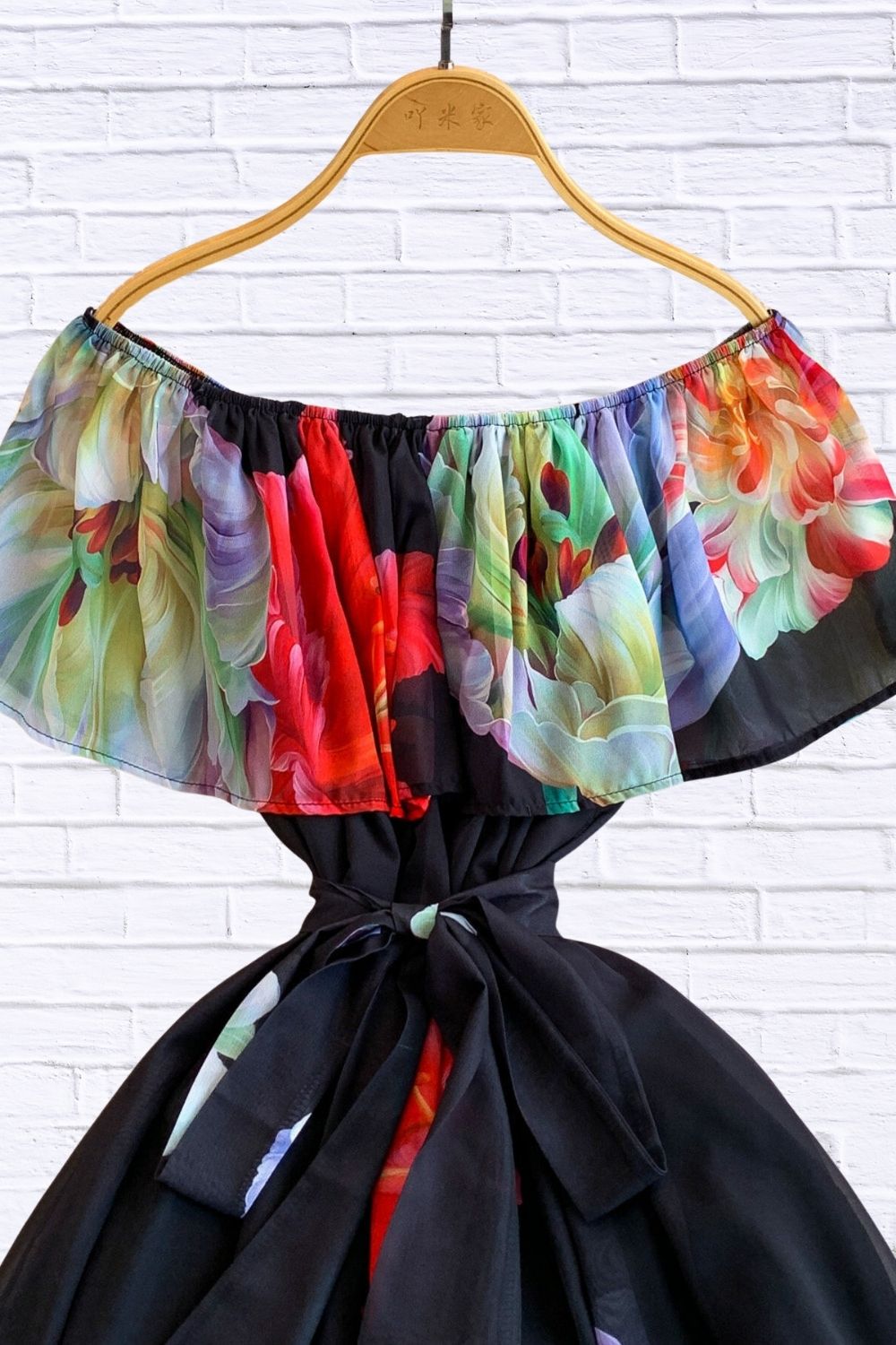 Floral Off-Shoulder A-Line Dress for Women