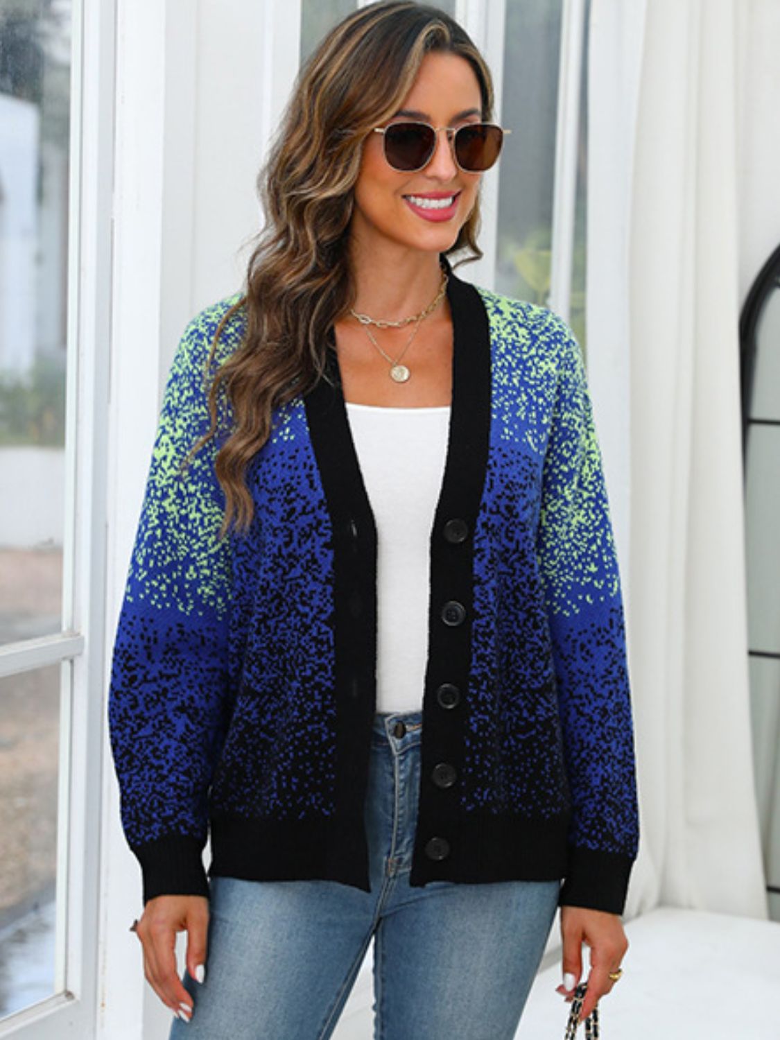| Button Up Long Sleeve Cardigan