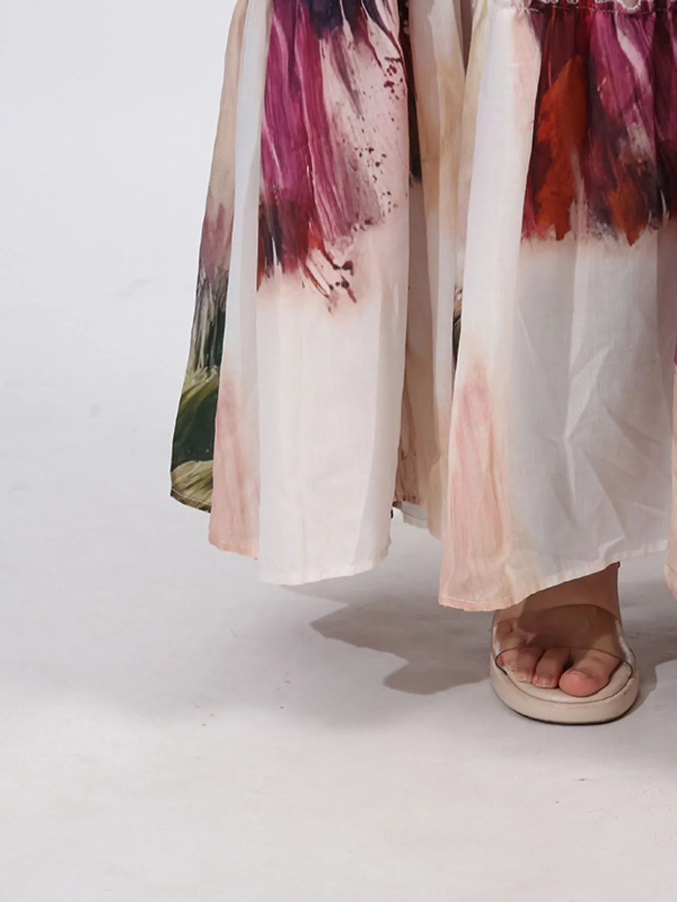 Tiered Tie Waist Maxi Dress