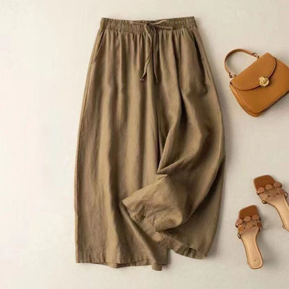 Summer thin all-match wide-leg casual pants