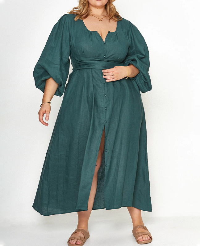 Front Buttons Multi-way Wrap Dress