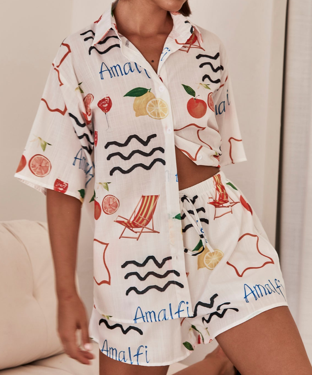 Amalfi Hawaii Printing Two-pieces Set