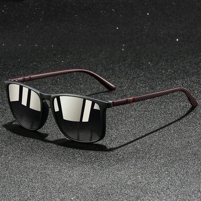 Alaris - Geometric Frame Reflective Lens Sunglasses