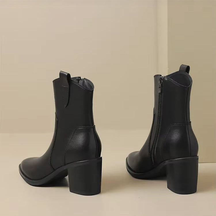 Ardora Timeless Leather Ankle Boots