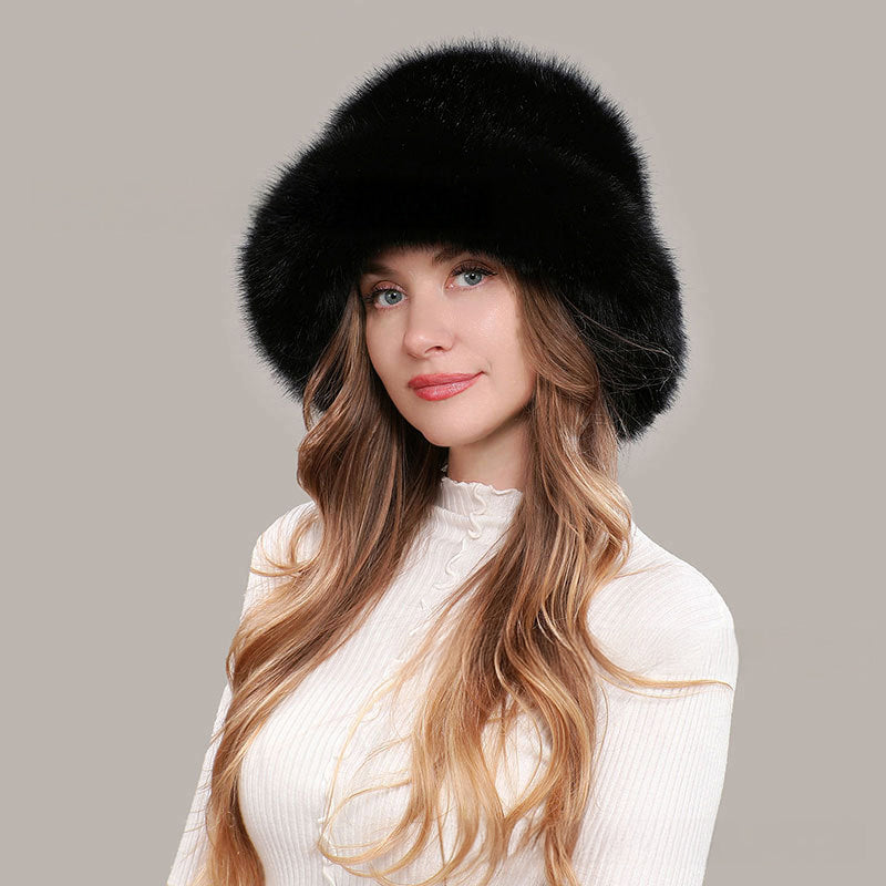 Aurielle Faux Fur Winter Bucket Hat