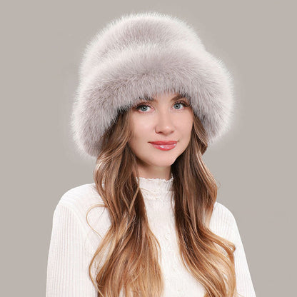 Aurielle Faux Fur Winter Bucket Hat