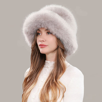 Aurielle Faux Fur Winter Bucket Hat